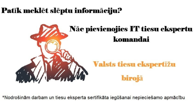 IT eksperta vakances reklāmas baneris.