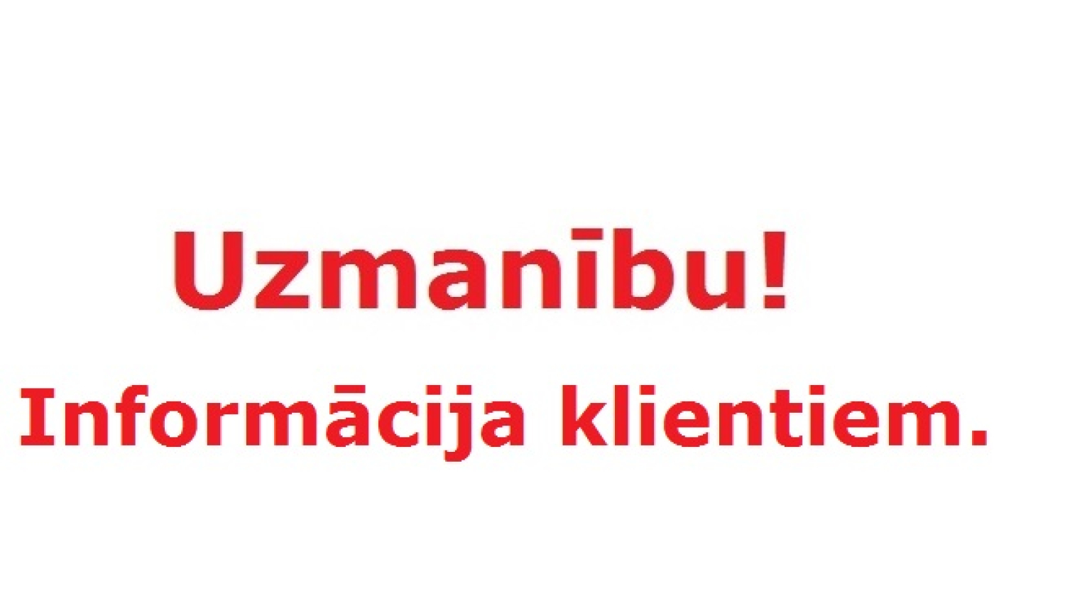 Paziņojums