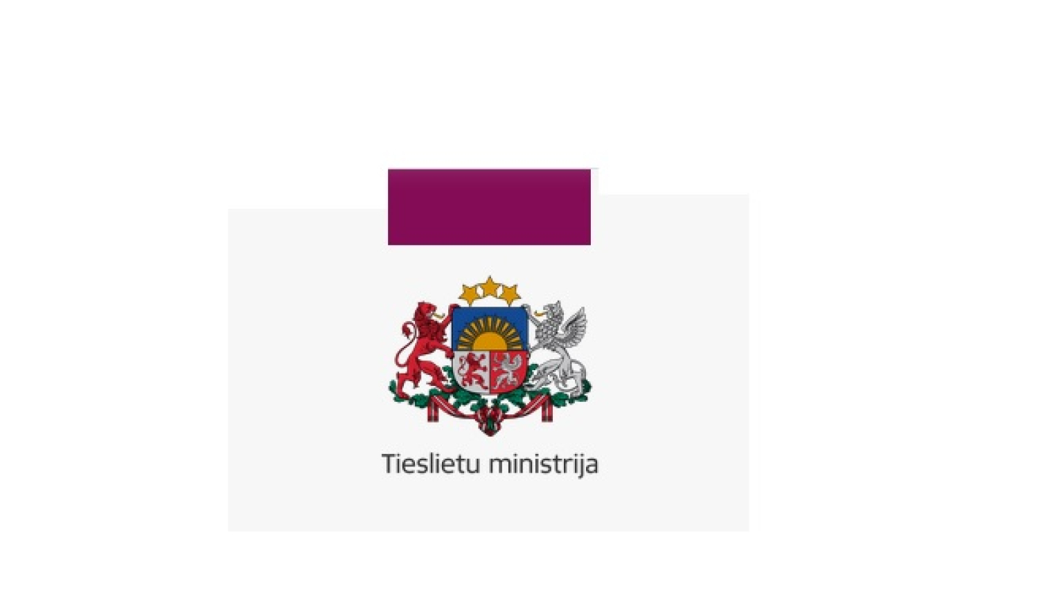 Tieslietu ministrijas logo