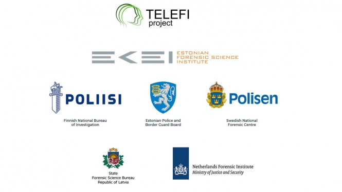TELEFI projekta dalībnieku logo.